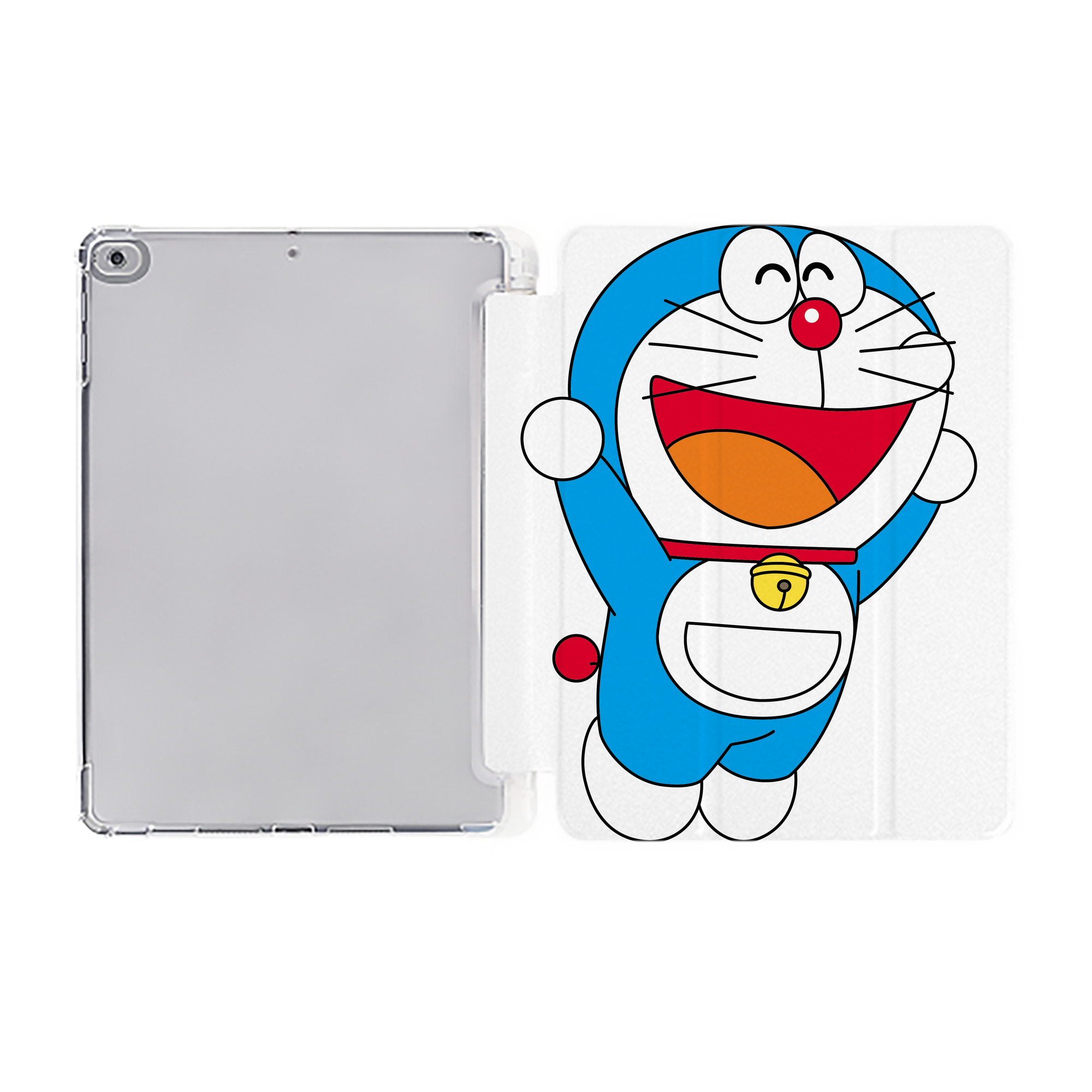 （画像用） ドラえもん Doraemon IPad ケース ペン収納付き 三つ折りスタンド PUレザー×シリコン 対応機種9.5/10.5/10.9インチ